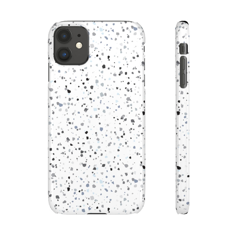 White Terazzo Phone Case