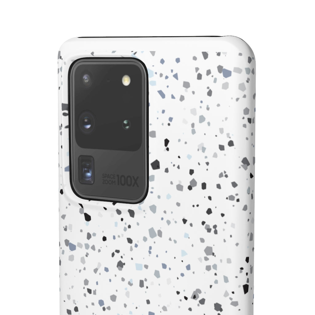 White Terazzo Phone Case