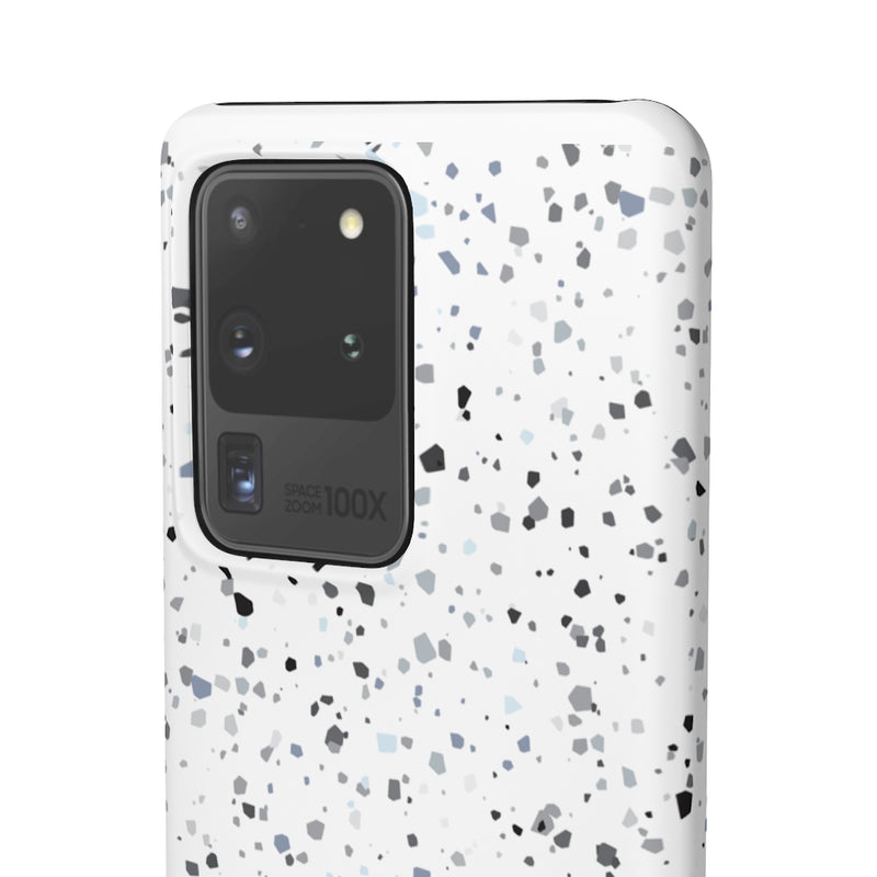 White Terazzo Phone Case