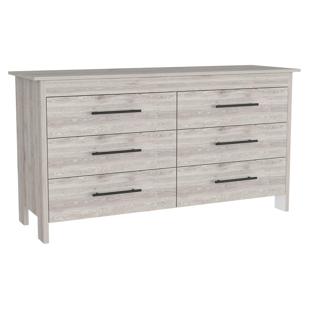 DEPOT E-SHOP Paris 6 Drawer Double Dresser
