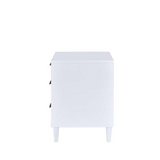 Lurel Night Table, White & Weathered Oak
