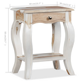 vidaXL Bedside Cabinet Solid Sheesham Wood 15.7"x11.8"x19.7"