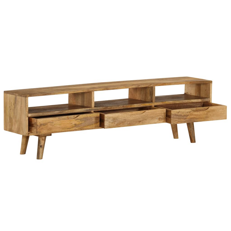 vidaXL TV Cabinet Solid Mango Wood 55.1"x11.8"x16.1"