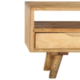 vidaXL TV Cabinet Solid Mango Wood 55.1"x11.8"x16.1"