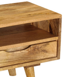 vidaXL TV Cabinet Solid Mango Wood 55.1"x11.8"x16.1"