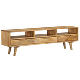 vidaXL TV Cabinet Solid Mango Wood 55.1"x11.8"x16.1"