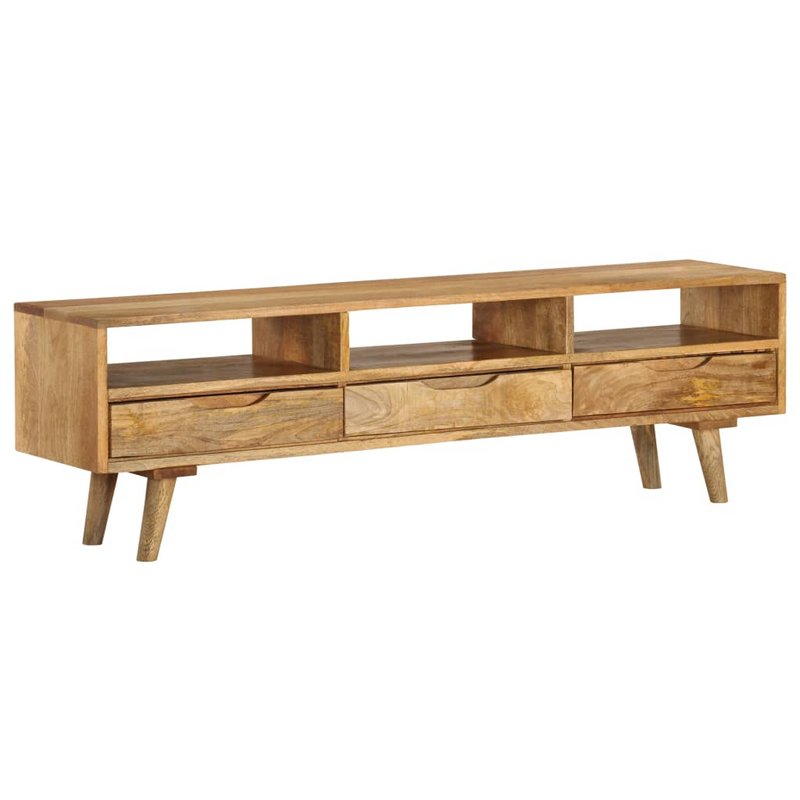 vidaXL TV Cabinet Solid Mango Wood 55.1"x11.8"x16.1"