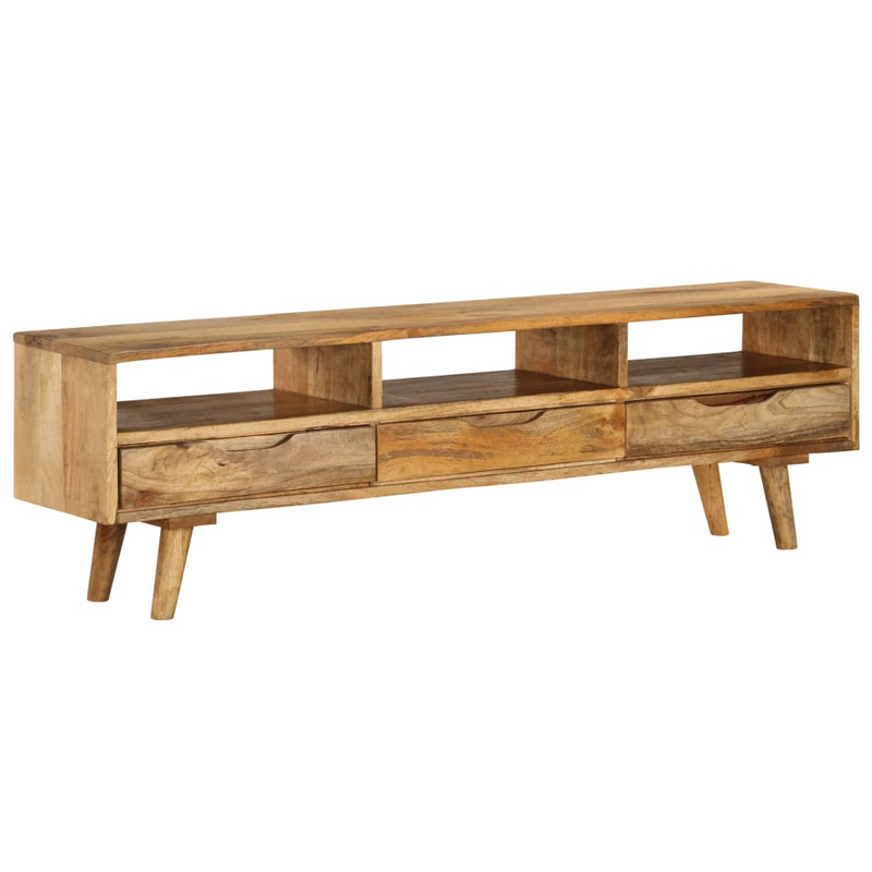 vidaXL TV Cabinet Solid Mango Wood 55.1"x11.8"x16.1"
