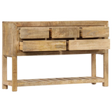 vidaXL Sideboard 47.2"x11.8"x29.5" Solid Mango Wood