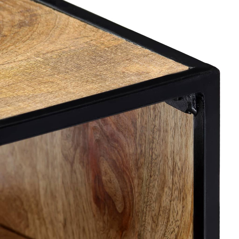 vidaXL Nightstand 15.7"x11.8"x19.6" Solid Mango Wood