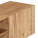 vidaXL TV Cabinet 55.1"x11.8"x17.7" Solid Acacia Wood