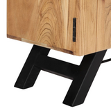 vidaXL TV Cabinet 55.1"x11.8"x17.7" Solid Acacia Wood