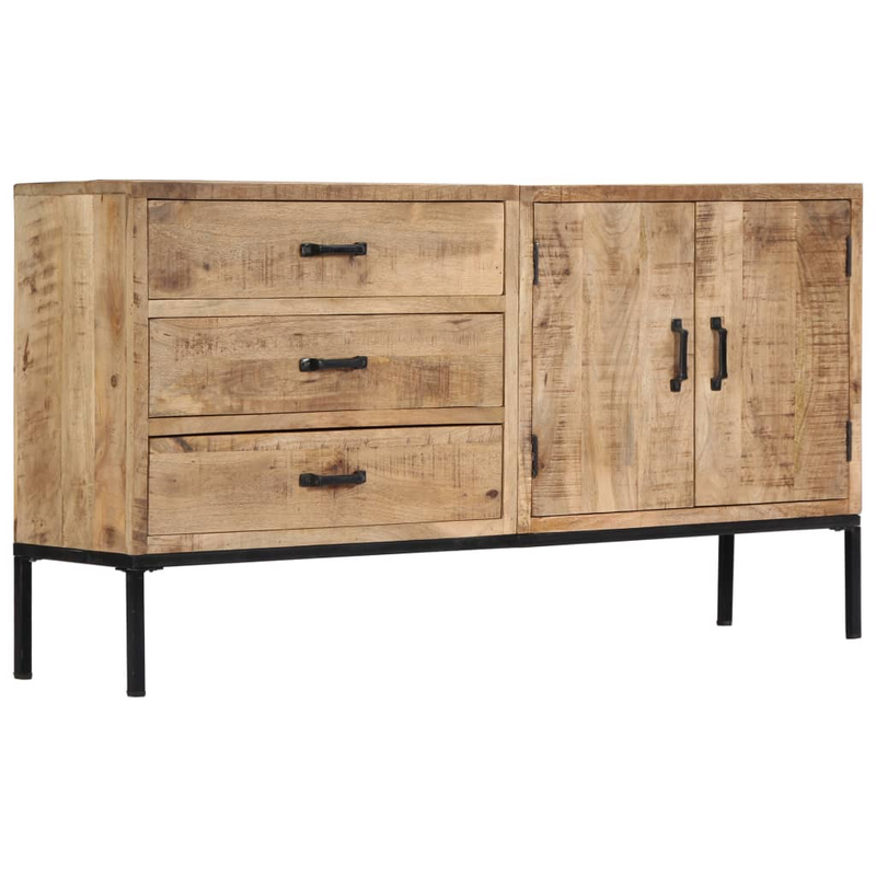 vidaXL Sideboard 55.1"x13.8"x29.5" Solid Mango Wood