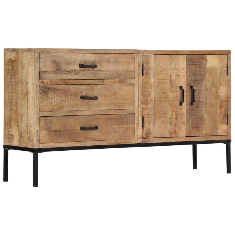 vidaXL Sideboard 55.1"x13.8"x29.5" Solid Mango Wood