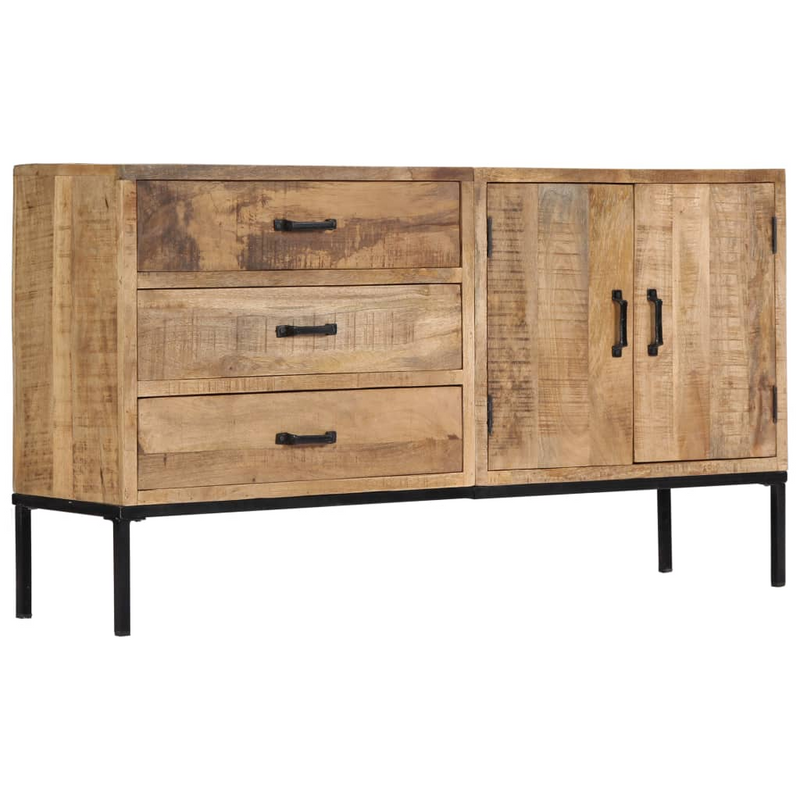 vidaXL Sideboard 55.1"x13.8"x29.5" Solid Mango Wood
