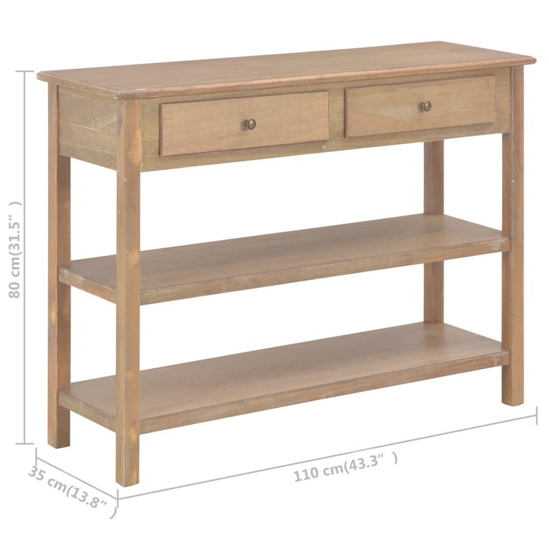 vidaXL Sideboard 43.3"x13.8"x31.5" MDF