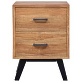 vidaXL Bedside Cabinet 15.7"x13.8"x21.7" Solid Teak
