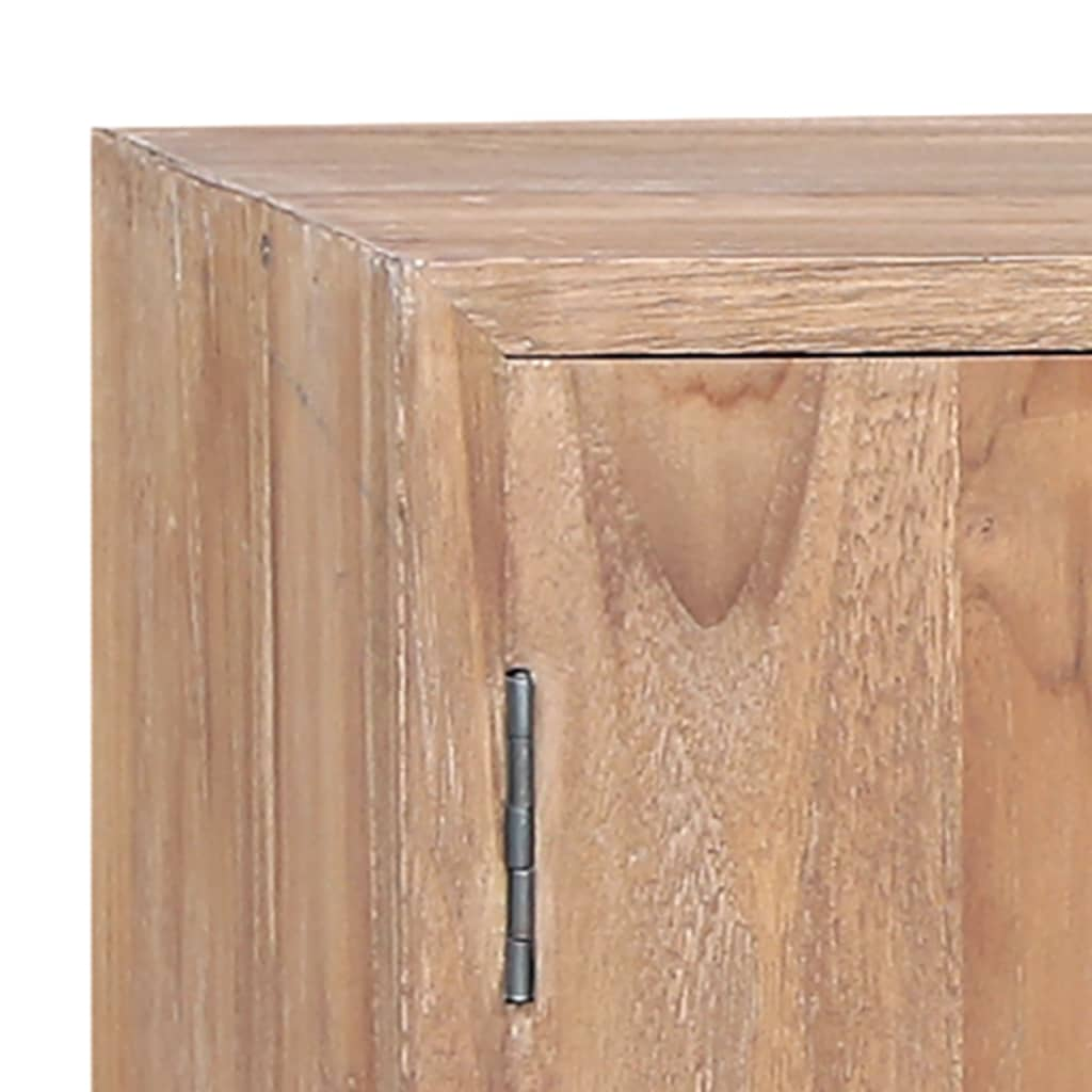 vidaXL Side Cabinet 55.1"x11.8"x29.5" Solid Teak