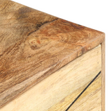 vidaXL Bedside Cabinet 15.7"x11.8"x19.7" Solid Mango Wood