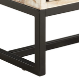 vidaXL TV Cabinet White 55.1"x11.8"x17.7" Solid Acacia Wood