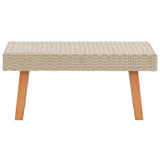 vidaXL Patio Coffee Table Poly Rattan Beige