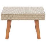 vidaXL Patio Coffee Table Poly Rattan Beige