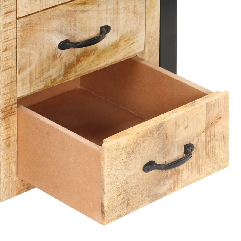 vidaXL Bedside Cabinet 15.7"x13.8"x21.7" Solid Mango Wood
