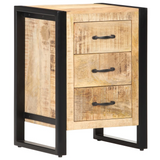 vidaXL Bedside Cabinet 15.7"x13.8"x21.7" Solid Mango Wood