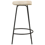 vidaXL Bar Stools 2 pcs Solid Mango Wood