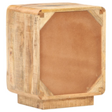 vidaXL Bedside Cabinet 15.7"x11.8"x19.7" Rough Mango Wood