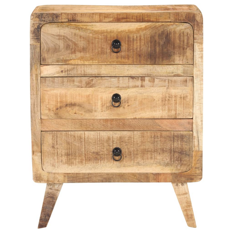 vidaXL Sideboard 23.6"x13.8"x29.5" Rough Mango Wood
