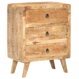 vidaXL Sideboard 23.6"x13.8"x29.5" Rough Mango Wood