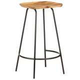 vidaXL Bar Stools 4 pcs Solid Acacia Wood