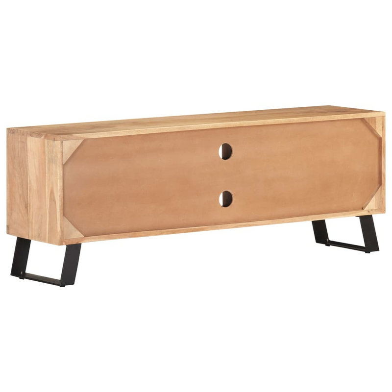 vidaXL TV Cabinet 47.2"x11.8"x16.5" Solid Acacia Wood with Live Edges