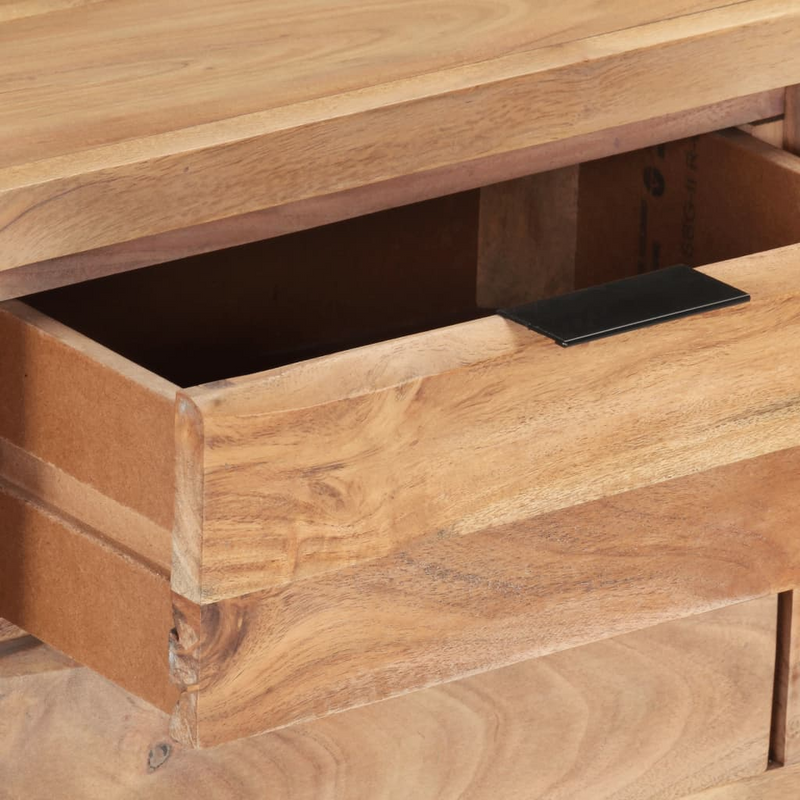 vidaXL TV Cabinet 47.2"x11.8"x16.5" Solid Acacia Wood with Live Edges