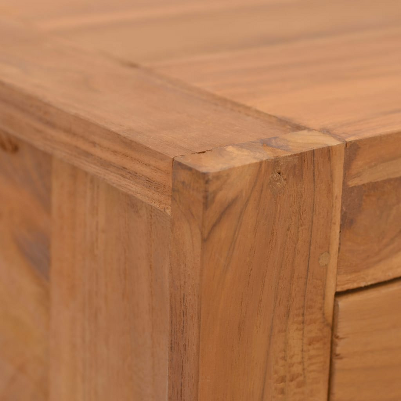 vidaXL Bedside Cabinet 19.7"x11.8"x13.8" Solid Teak Wood