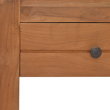 vidaXL Bedside Cabinet 19.7"x11.8"x13.8" Solid Teak Wood