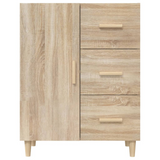vidaXL Sideboard Sonoma Oak 27.4"x13.4"x35.4" Engineered Wood