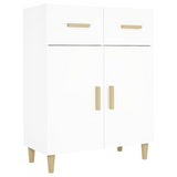 vidaXL Sideboard White 27.4"x13.4"x35" Engineered Wood