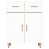 vidaXL Sideboard White 27.4"x13.4"x35" Engineered Wood
