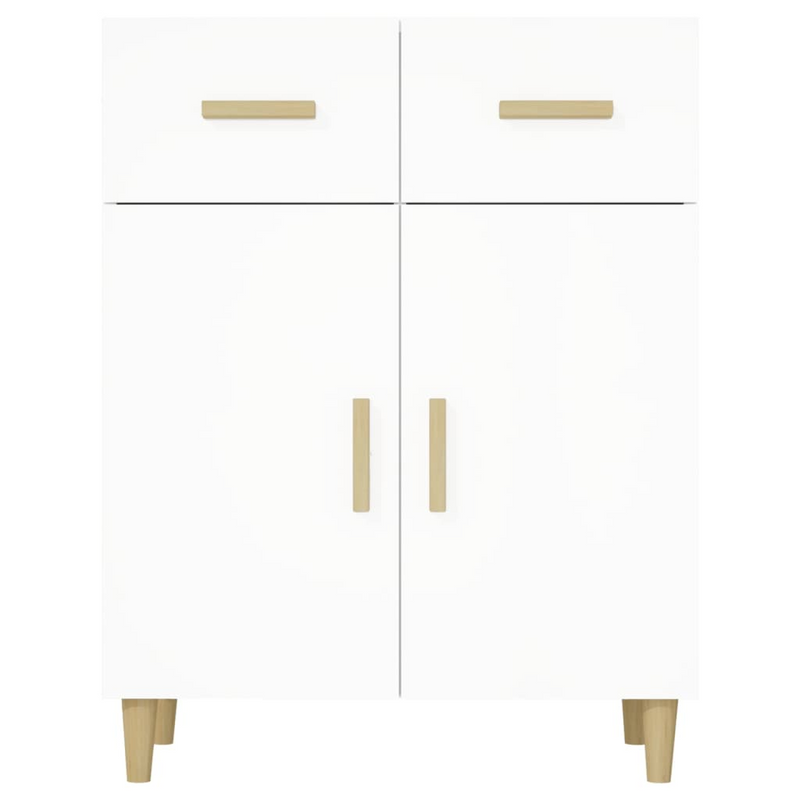 vidaXL Sideboard White 27.4"x13.4"x35" Engineered Wood