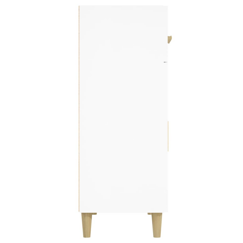 vidaXL Sideboard White 27.4"x13.4"x35" Engineered Wood