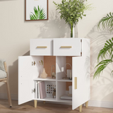 vidaXL Sideboard White 27.4"x13.4"x35" Engineered Wood