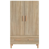 vidaXL Highboard Sonoma Oak 27.6"x12.2"x45.3" Engineered Wood