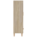vidaXL Highboard Sonoma Oak 27.6"x12.2"x45.3" Engineered Wood