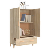 vidaXL Highboard Sonoma Oak 27.6"x12.2"x45.3" Engineered Wood