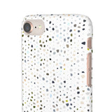 White Terrazzo Phone Case