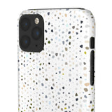 White Terrazzo Phone Case