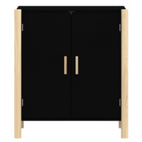 vidaXL Sideboard Black 24.4"x15"x27.6" Engineered Wood