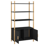 vidaXL Highboard Black 31.5"x15.7"x60.2" Engineered Wood